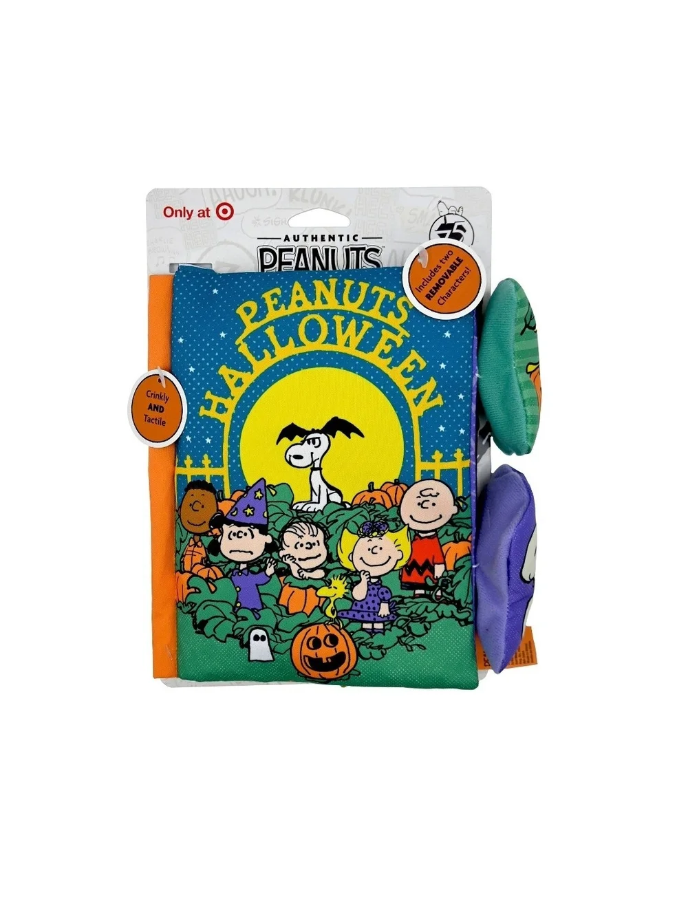 Peanuts Halloween Baby Deluxe Soft Book Set W/Two Removeable Characters